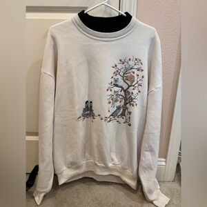 Cozy Cream Sweatshirt with Design